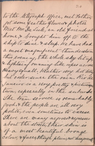 18b December 1889 journal entry